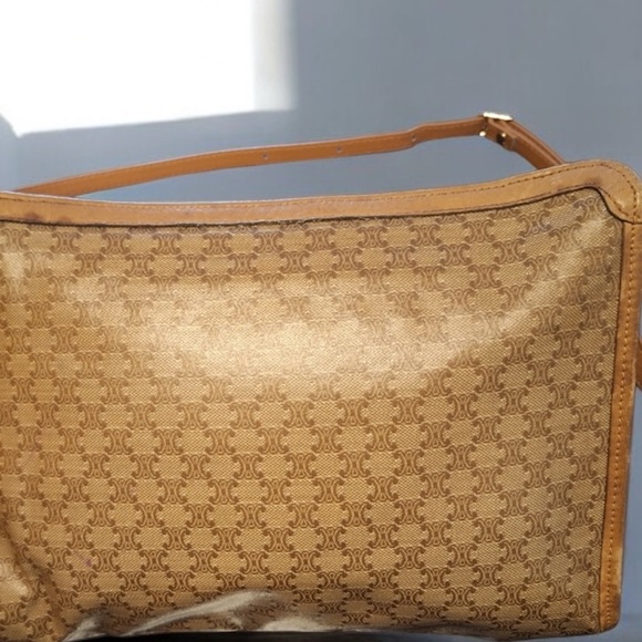 Vintage Celine Macadam Clutch Converted Crossbody H 8”x W 10” Pre loved - Picture 2 of 9